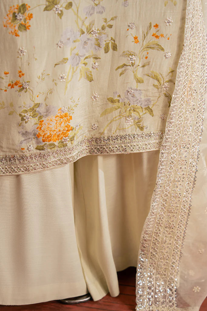 Cross Stitch | Luxury Pret | SNOWDROP CHIC-2 PC (SHIRT & DUPATTA) - House of Ayeza