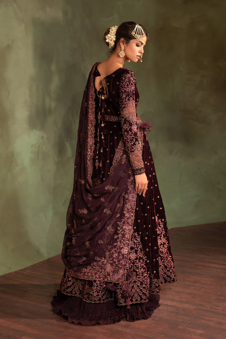 Iznik | Exclusive Velvet | IV-54 Embroidered Velvet - House of Ayeza