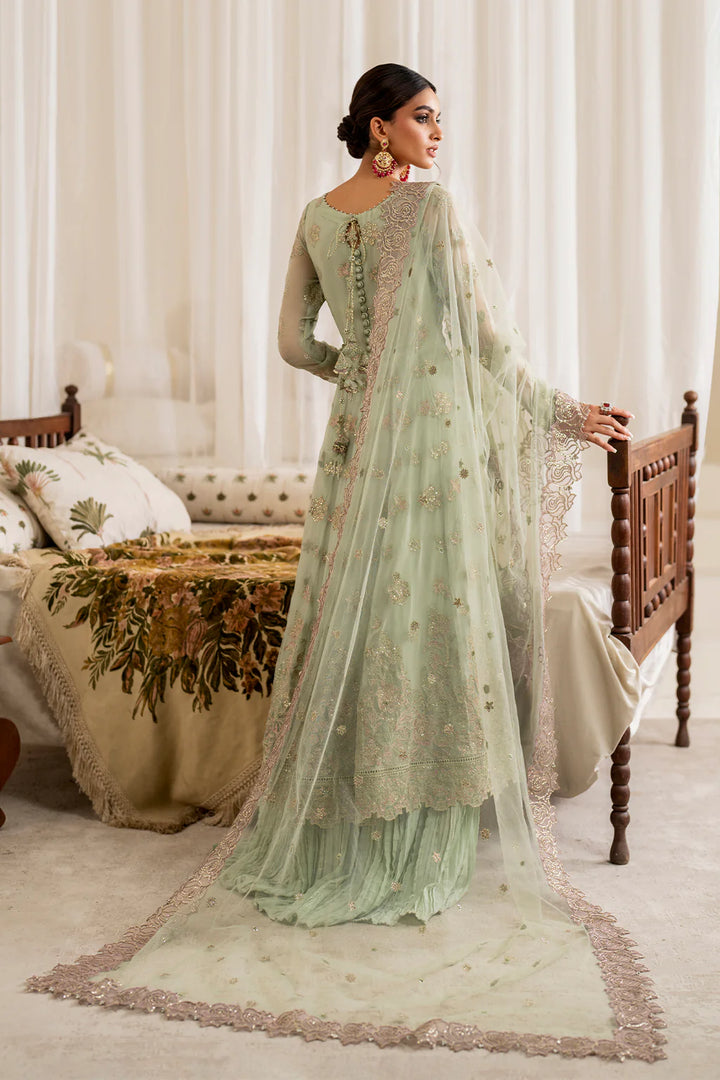 Iznik | Exclusive Formals | UE-286 Embroidered Chiffon - House of Ayeza