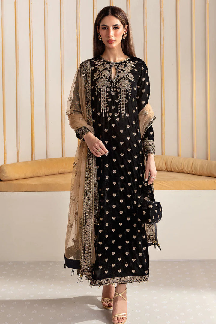 Jazmin | Embroidered Velvet Formal | VF-2014 - House of Ayeza