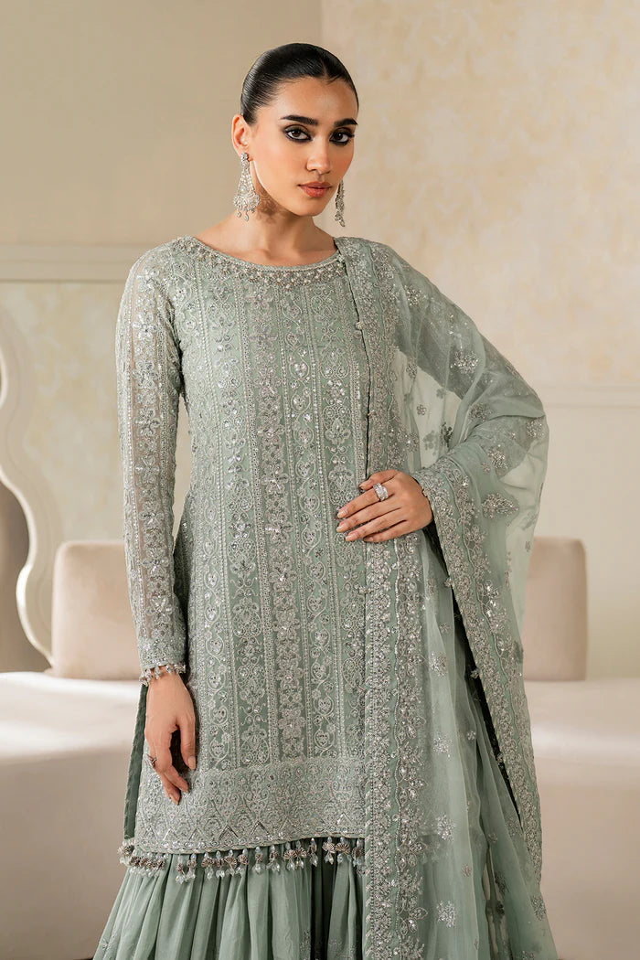 Baroque | Stitched 25 | EMBROIDERED CHIFFON UF-4160 - House of Ayeza