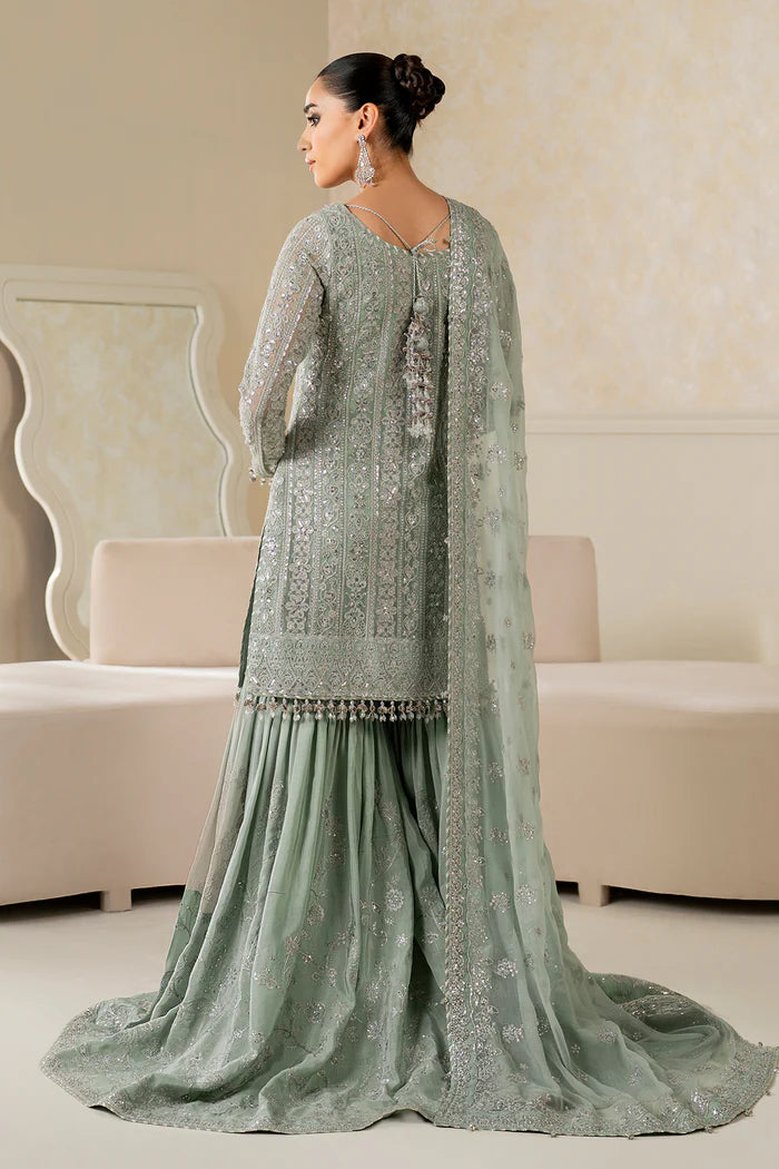 Baroque | Stitched 25 | EMBROIDERED CHIFFON UF-4160 - House of Ayeza