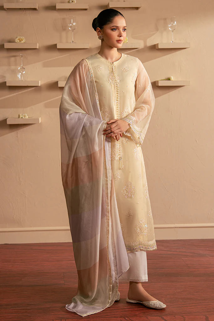 Cross Stitch | Luxury Pret | SERENE DREAM-2 PC (SHIRT & DUPATTA) - House of Ayeza