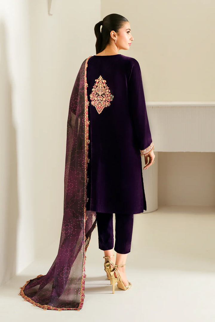 Baroque | Embroidered Velvet | PR-1016 - House of Ayeza