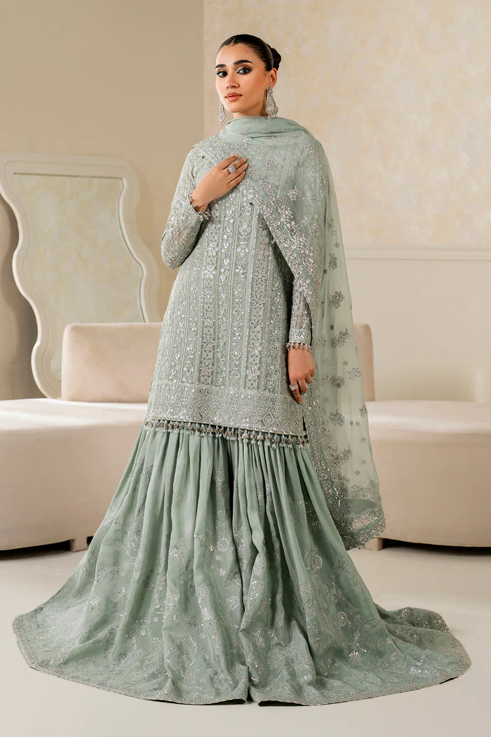 Baroque | Stitched 25 | EMBROIDERED CHIFFON UF-4160 - House of Ayeza
