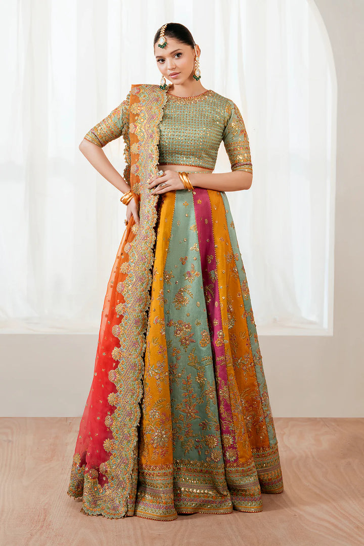 Baroque | EMBROIDERED SILK UF-4036 - House of Ayeza