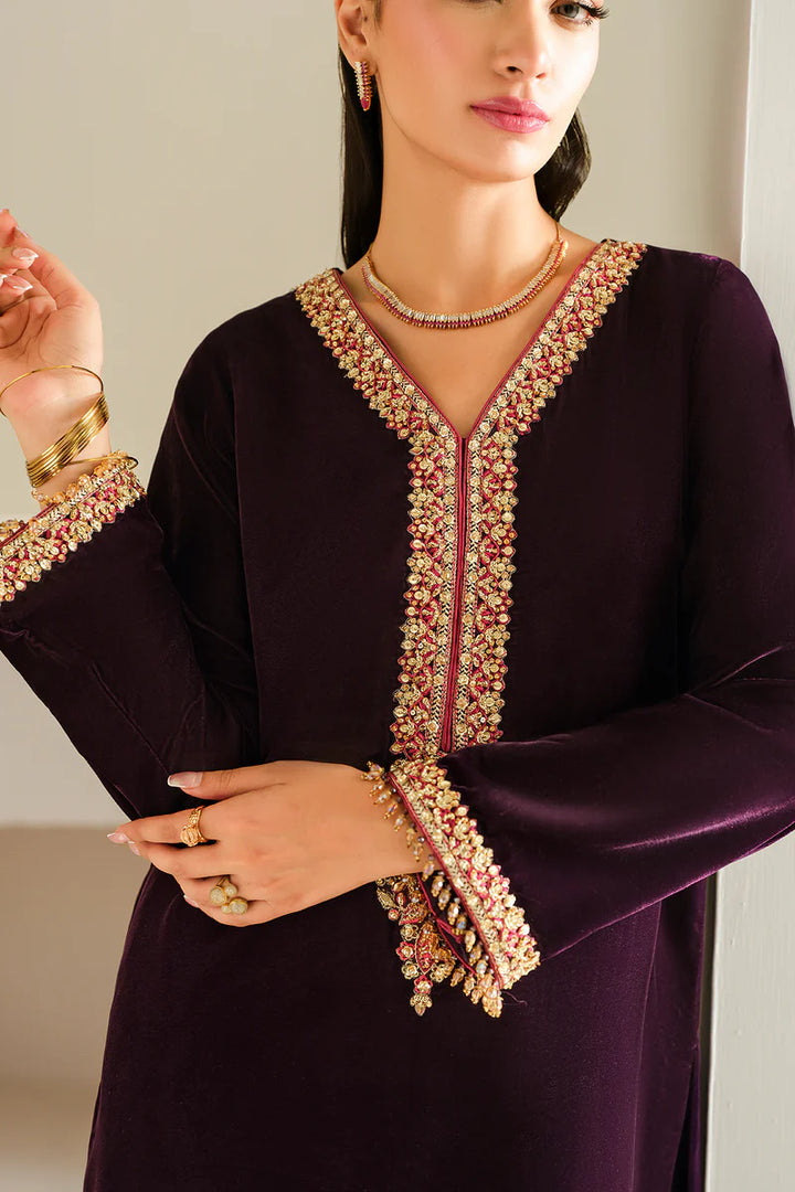 Baroque | Embroidered Velvet | PR-1016 - House of Ayeza