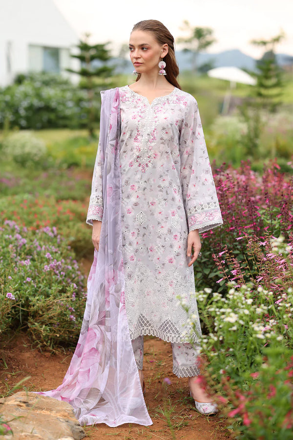 Baroque | Stitched 25 | EMBROIDERED PRINTED LAWN UF-4238 - House of Ayeza