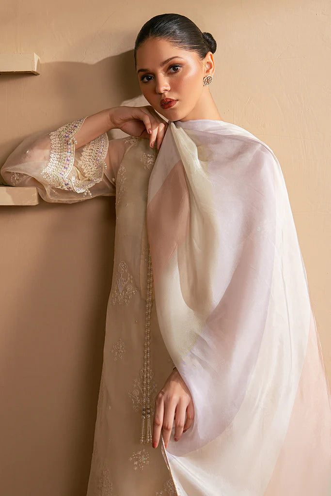 Cross Stitch | Luxury Pret | SERENE DREAM-2 PC (SHIRT & DUPATTA) - House of Ayeza