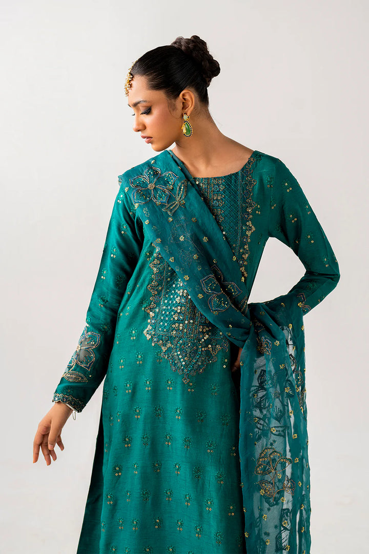 Iznik | Luxe Rawsilk | IRS-20 Embroidered Rawsilk - House of Ayeza