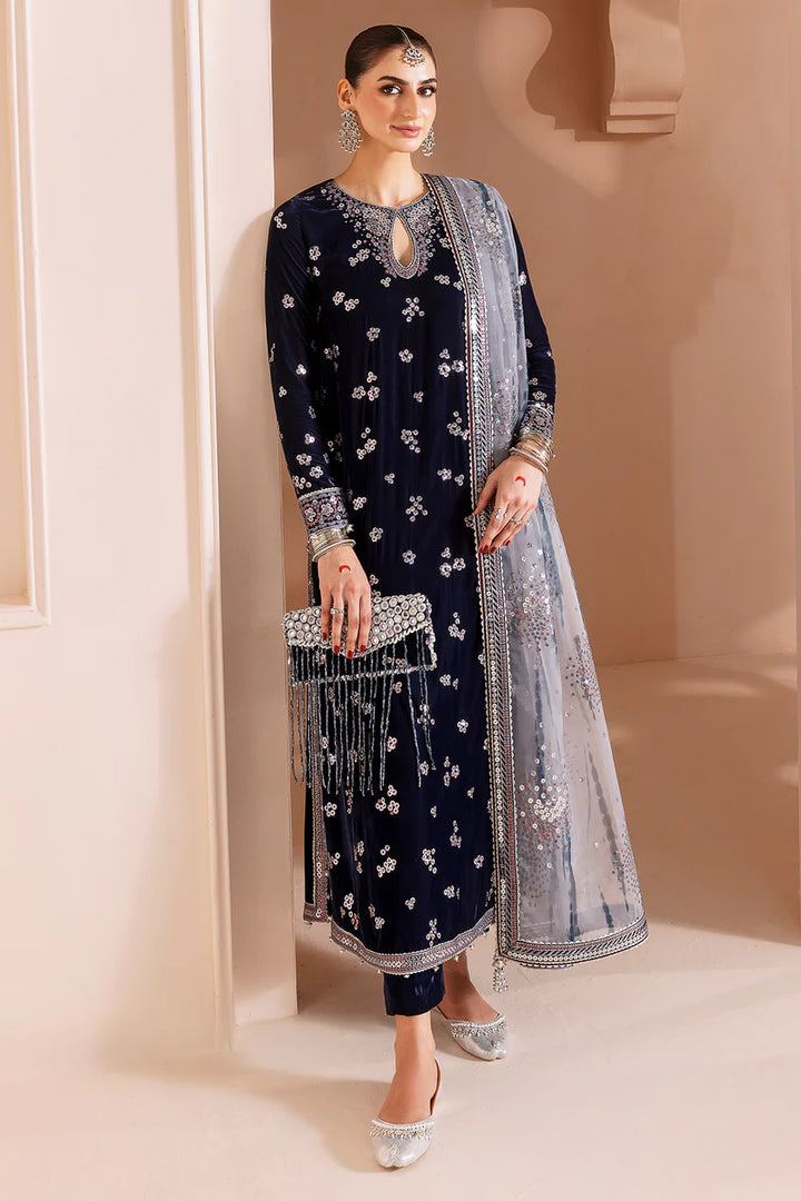 Jazmin | Chandani Velvet Formals '25 | Embroidered Velvet Formal CVF D-03 - House of Ayeza