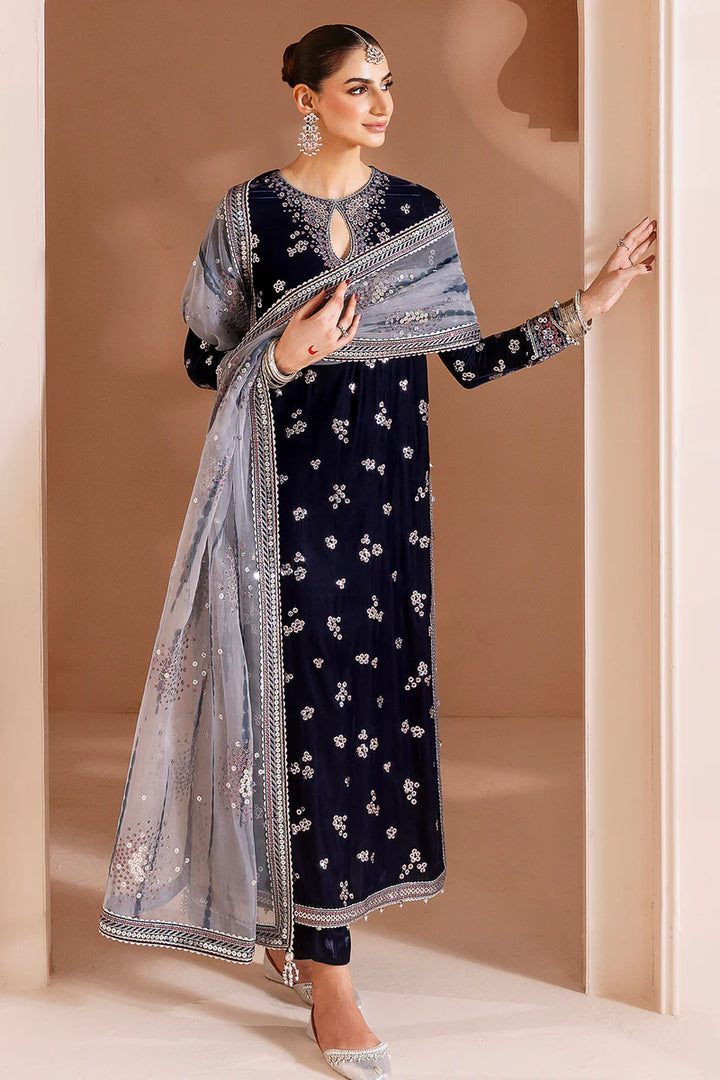 Jazmin | Chandani Velvet Formals '25 | Embroidered Velvet Formal CVF D-03 - House of Ayeza