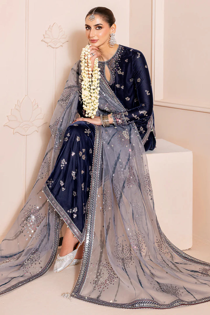 Jazmin | Chandani Velvet Formals '25 | Embroidered Velvet Formal CVF D-03 - House of Ayeza