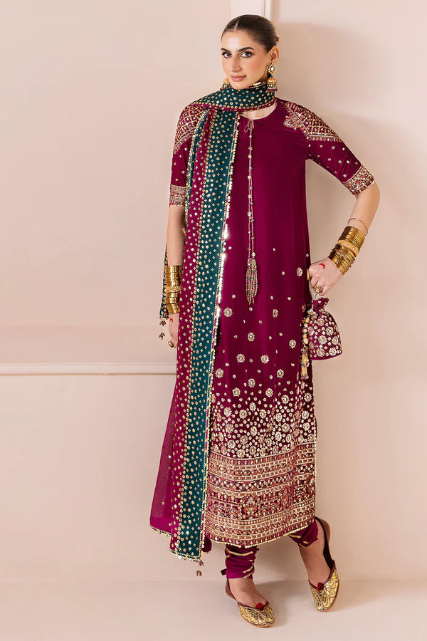 Jazmin | Chandani Velvet Formals '25 | Embroidered Velvet Formal CVF D-02 - House of Ayeza