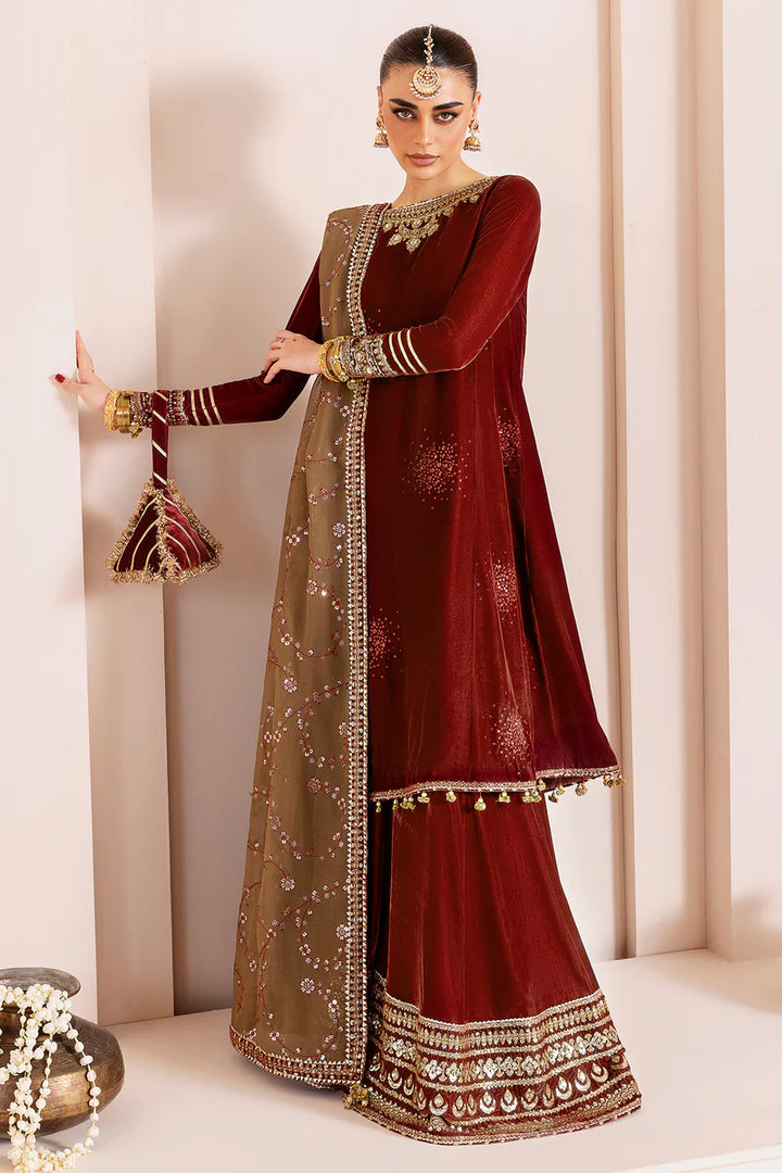 Jazmin | Chandani Velvet Formals '25 | Embroidered Velvet Formal CVF D-07 - House of Ayeza