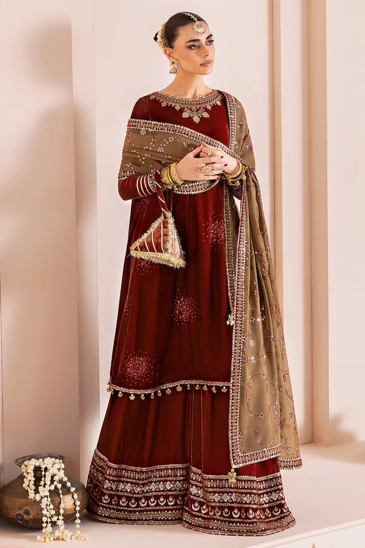 Jazmin | Chandani Velvet Formals '25 | Embroidered Velvet Formal CVF D-07 - House of Ayeza
