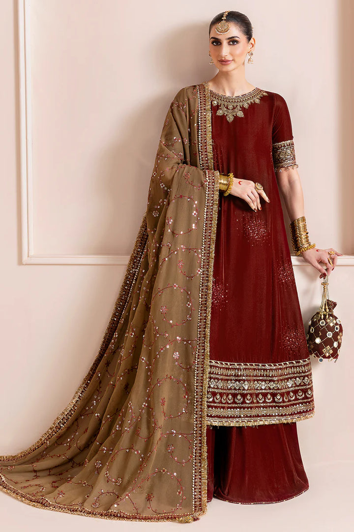 Jazmin | Chandani Velvet Formals '25 | Embroidered Velvet Formal CVF D-13 - House of Ayeza