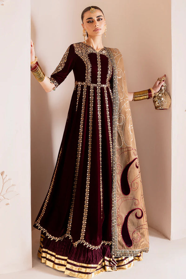 Jazmin | Chandani Velvet Formals '25 | Embroidered Velvet Formal CVF D-12 - House of Ayeza