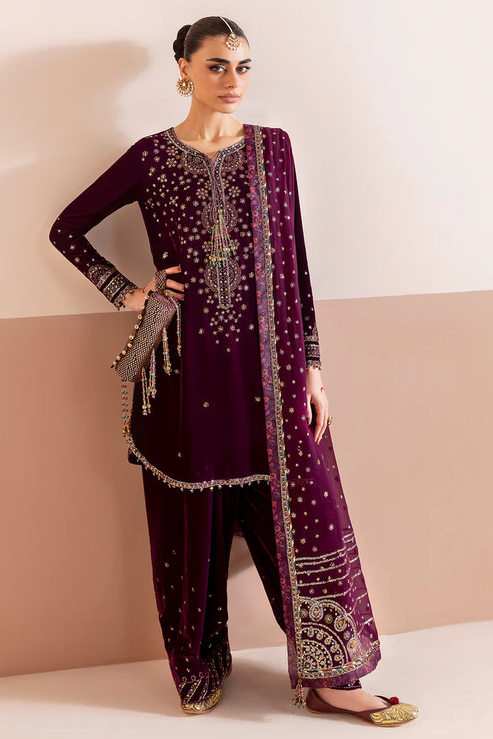 Jazmin | Chandani Velvet Formals '25 | Embroidered Velvet Formal CVF D-05 - House of Ayeza