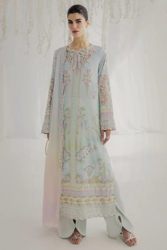 Qalamkar | Luxe Silk 2025 | LK-01 KEEVA - House of Ayeza