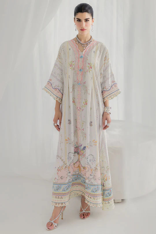 Qalamkar | Luxe Silk 2025 | LK-08 BIANCA - House of Ayeza