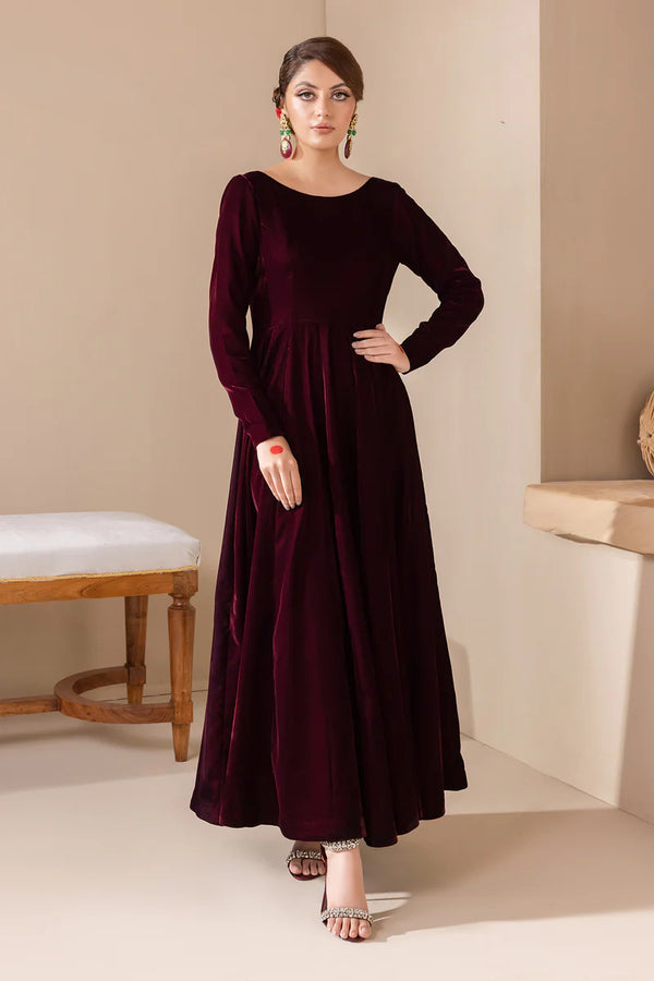 Baroque | SOLID VELVET FROCK | PR-854