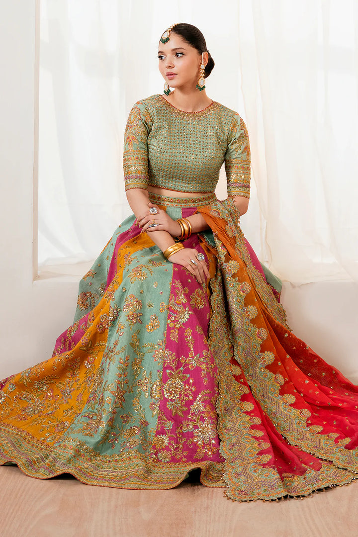 Baroque | EMBROIDERED SILK UF-4036 - House of Ayeza