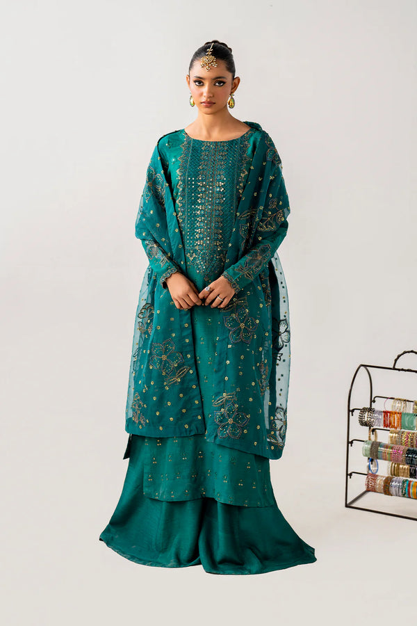 Iznik | Luxe Rawsilk | IRS-20 Embroidered Rawsilk - House of Ayeza