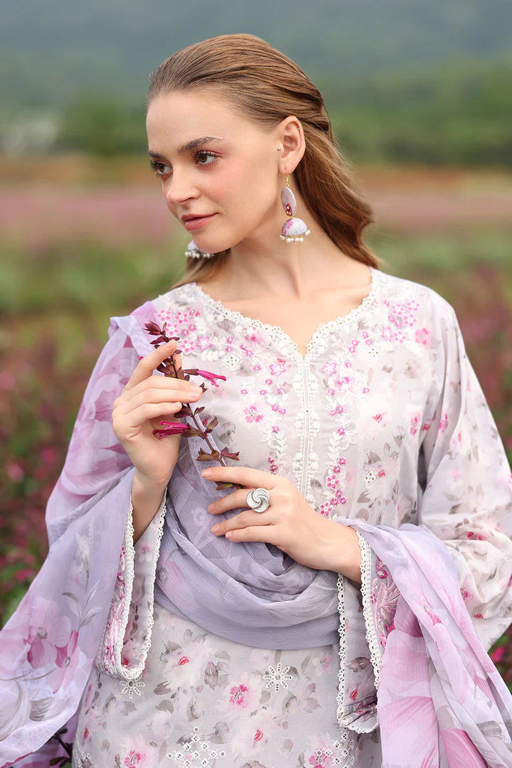 Baroque | Stitched 25 | EMBROIDERED PRINTED LAWN UF-4238 - House of Ayeza