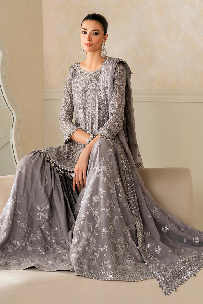 Baroque | Stitched 25 | EMBROIDERED CHIFFON UF-4161 - House of Ayeza