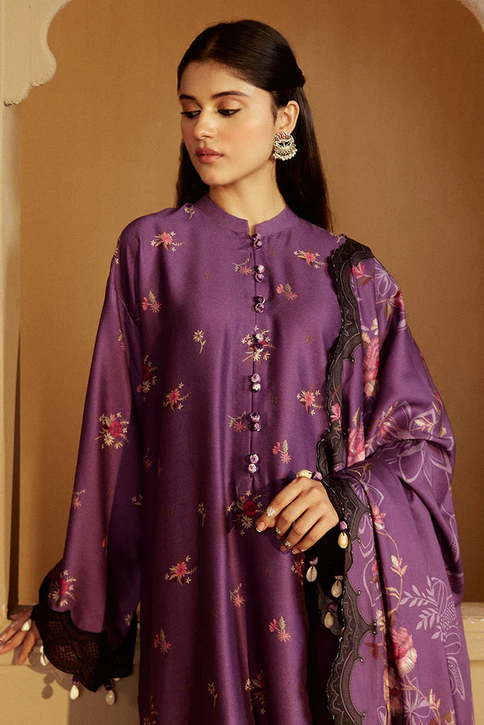 Cross Stitch | Winter Collection 24 | BERRY GARDEN-3 PC MARINA PRINTED SUIT - House of Ayeza