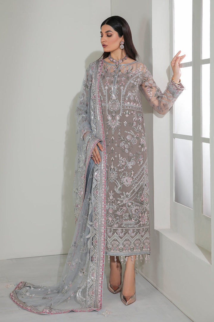 Baroque | Formals | EMBROIDERED NET UF-184 - House of Ayeza