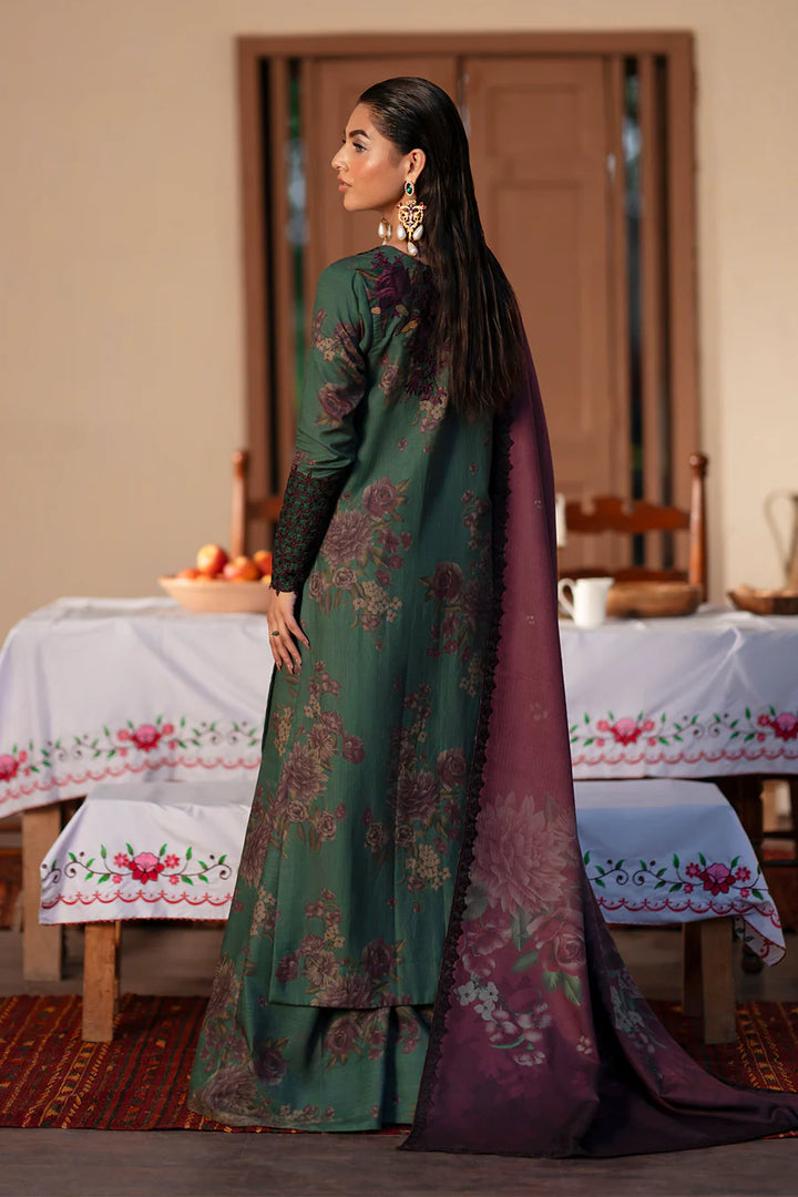 Iznik | Premium Winter | IPK-08 Embroidered Slub Khaddar - House of Ayeza