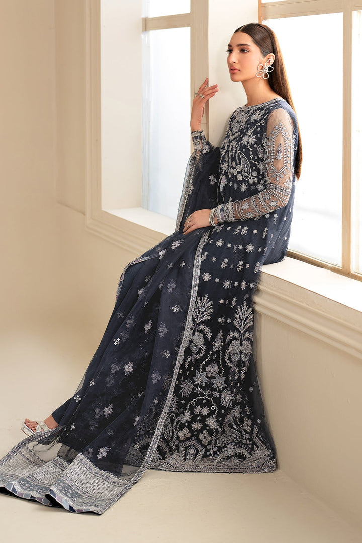 Baroque | Formals | EMBROIDERED NET UF-621 - House of Ayeza