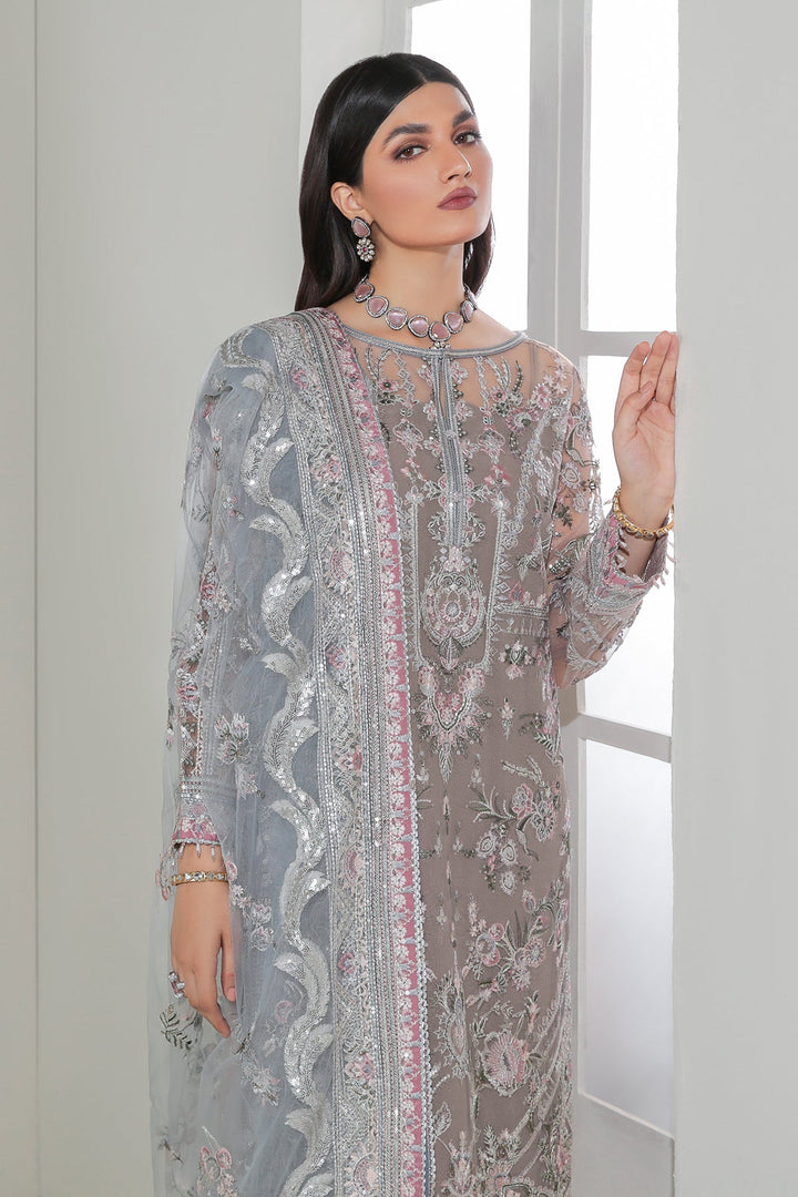 Baroque | Formals | EMBROIDERED NET UF-184 - House of Ayeza