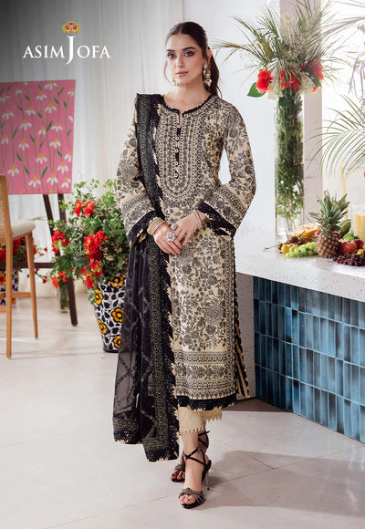 Asim Jofa | Uraan | EMBROIDERED LAWN 3 PCS | AJUR-09