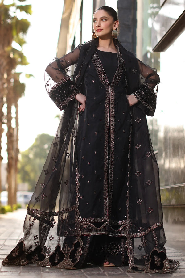 Charizma | 3-PC Embroidered Organza Suit | CMA-4-105