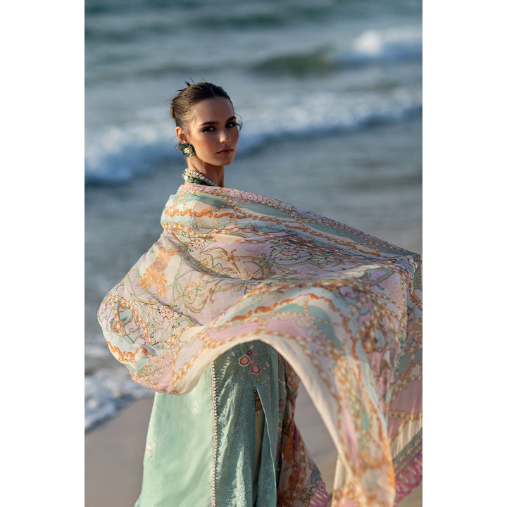 Ansab Jahangir | Zoha Luxury Lawn '23 | LL23-09 MAGNOLIA - House of Faiza