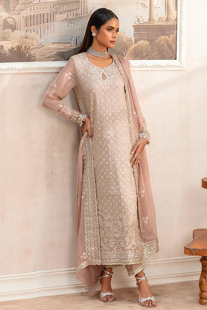 Cross Stitch | ROSEWOOD-3 PIECE CHIFFON | EMBROIDERED SUIT