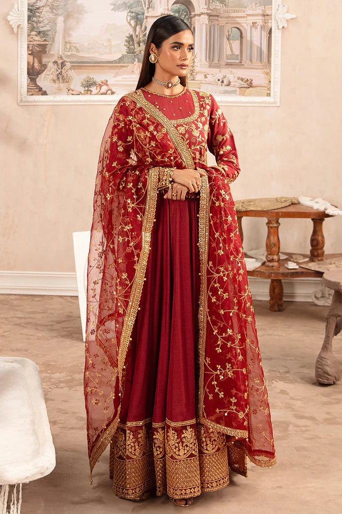 Cross Stitch | ROOMANI-2 PIECE SILK | EMBROIDERED SUIT