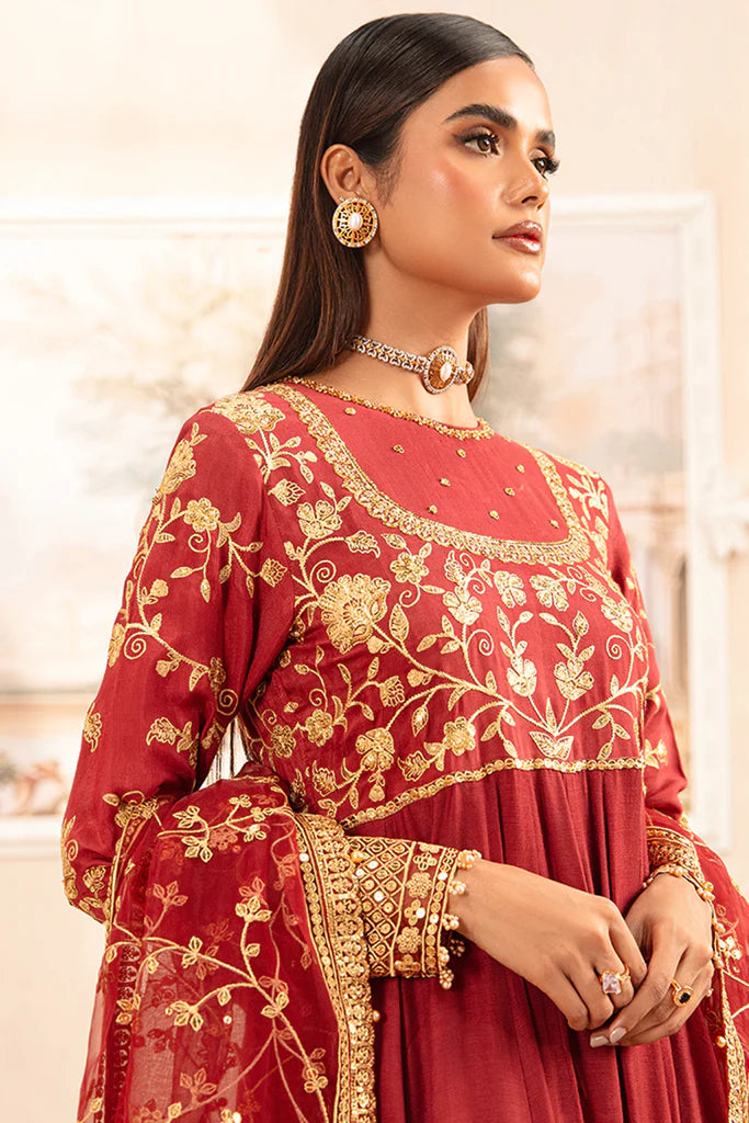 Cross Stitch | ROOMANI-2 PIECE SILK | EMBROIDERED SUIT