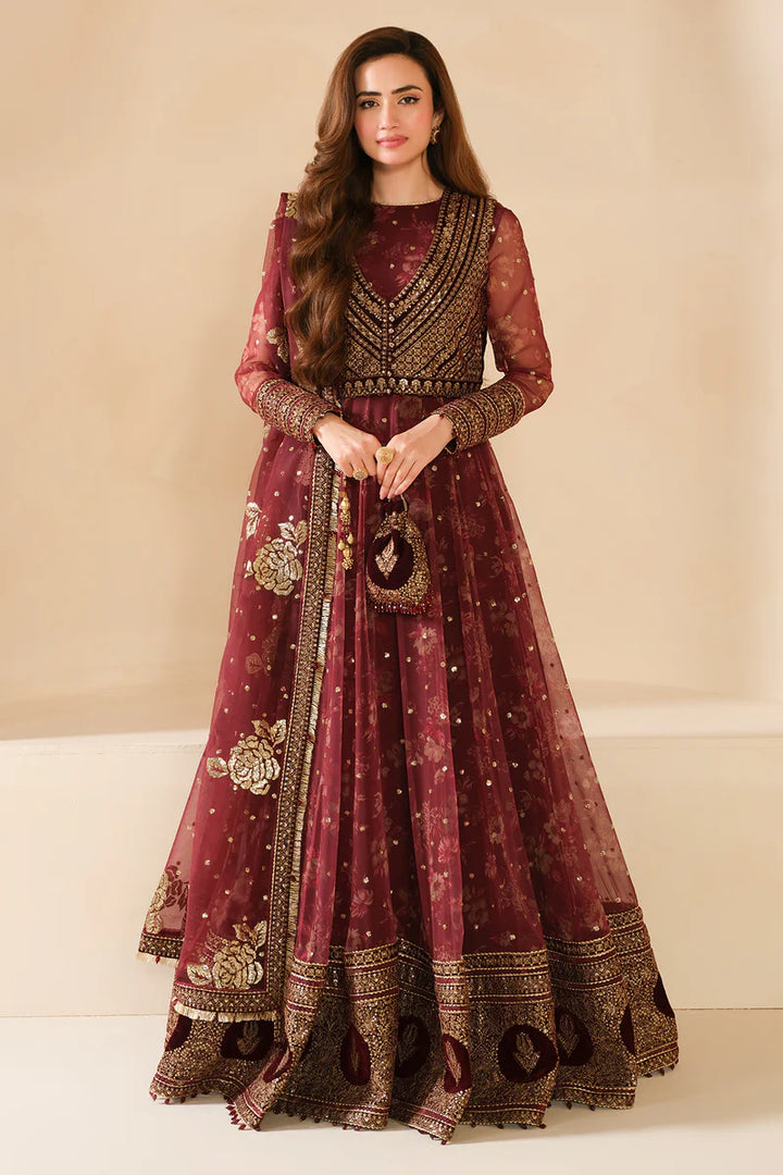 Jazmin | Embroidered Velvet Formal | VF-2033 - House of Ayeza