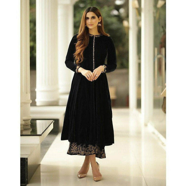 Faiza Saqlain | Luxe Formals | Ayleen (NAVY) - House of Faiza