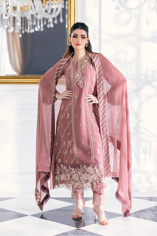 Azure | Embroidered 3pcs | Candy Blush - House of Ayeza