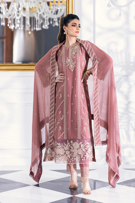 Azure | Embroidered 3pcs | Candy Blush - House of Ayeza