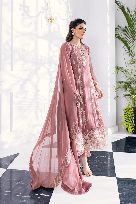 Azure | Embroidered 3pcs | Candy Blush - House of Ayeza