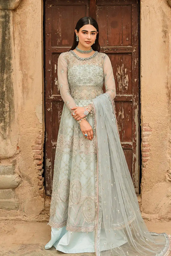 Vitalia | Trousseau Wedding Formals | Cashmere Blue - House of Faiza