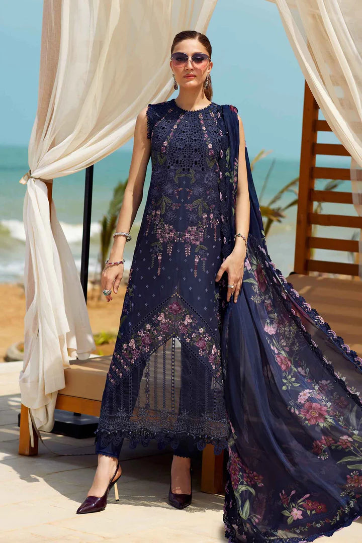 Maria B | Lawn | 3 Piece Embroidered Lawn Suit | EID LAWN-25-10 - House of Ayeza