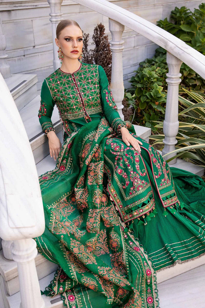 Maria.B. | Embroidered Cotton Satin Suit | CST-811 - House of Ayeza