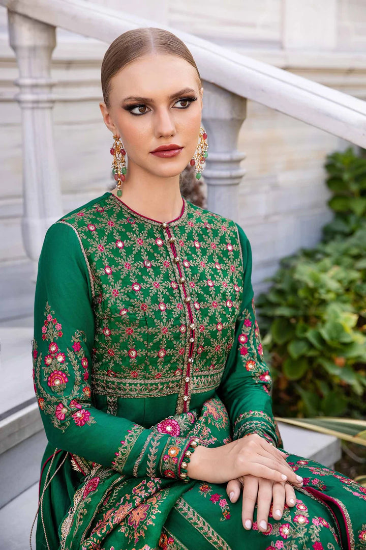 Maria.B. | Embroidered Cotton Satin Suit | CST-811 - House of Ayeza